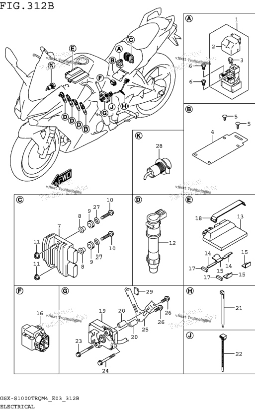 Electrical (Gsx-S1000trqm4 E28)