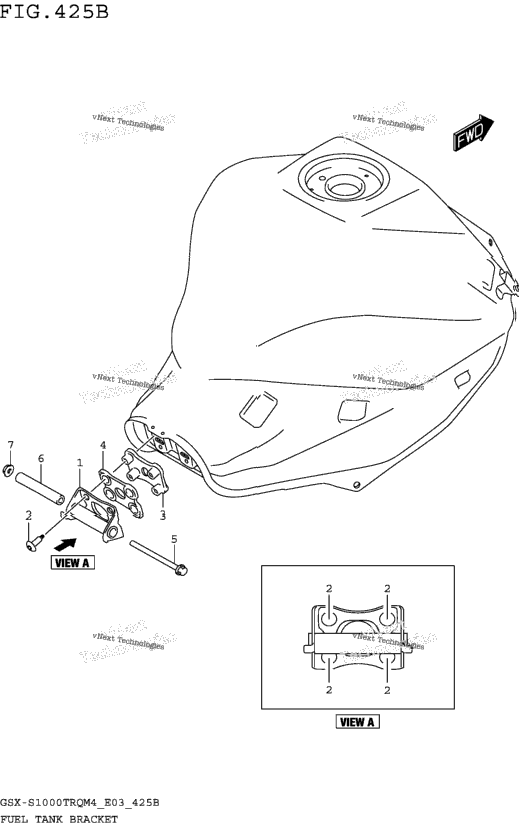 Fuel Tank Bracket (Gsx-S1000trqm4 E28)