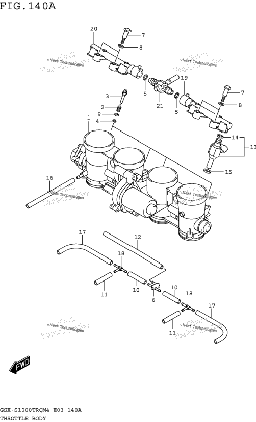 Throttle Body (Gsx-S1000trqm4 E03)