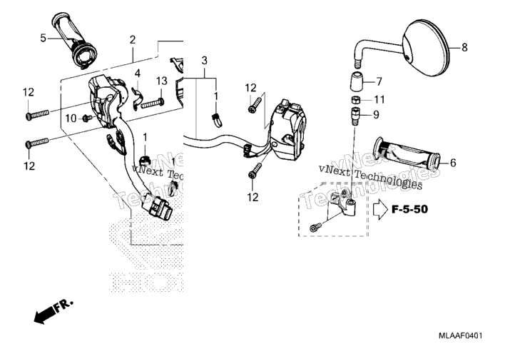 Handle Switch@Mirror (Cmx1100d/D2)