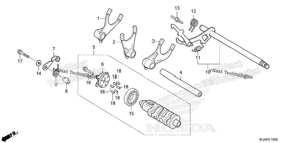 Gearshift Drum