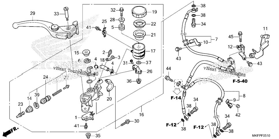 Front Brake Master Cylinder (2)