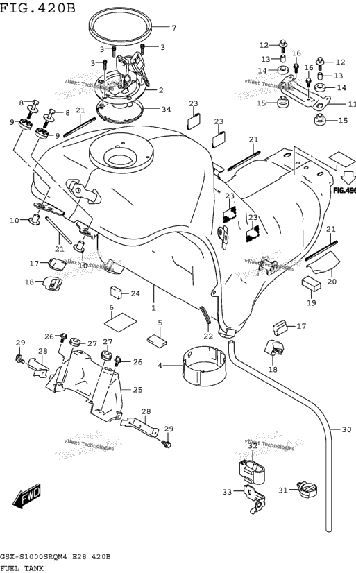 Fuel Tank (Gsx-S1000srqm4 E33)