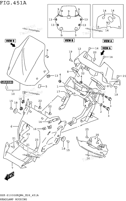 Headlamp Housing
