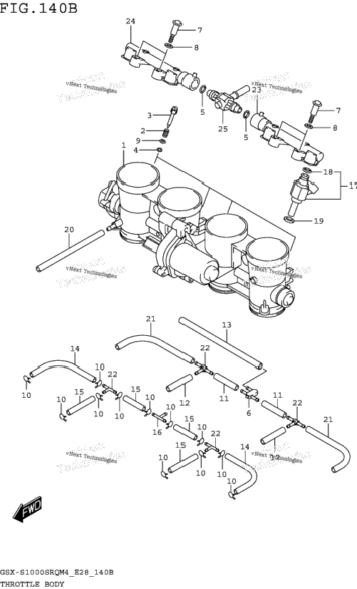 Throttle Body (Gsx-S1000srqm4 E33)