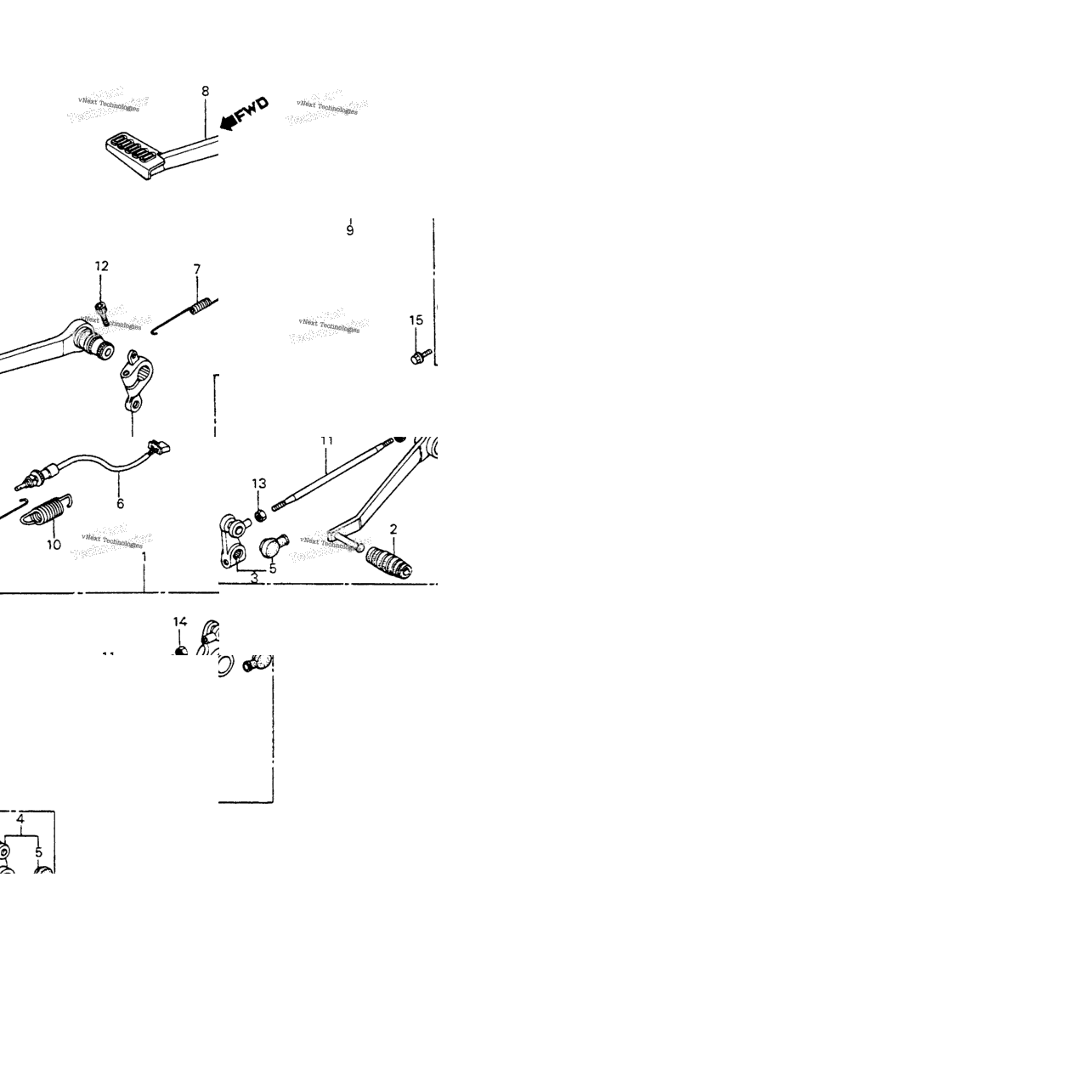 Brake Pedal + Shift Pedal
