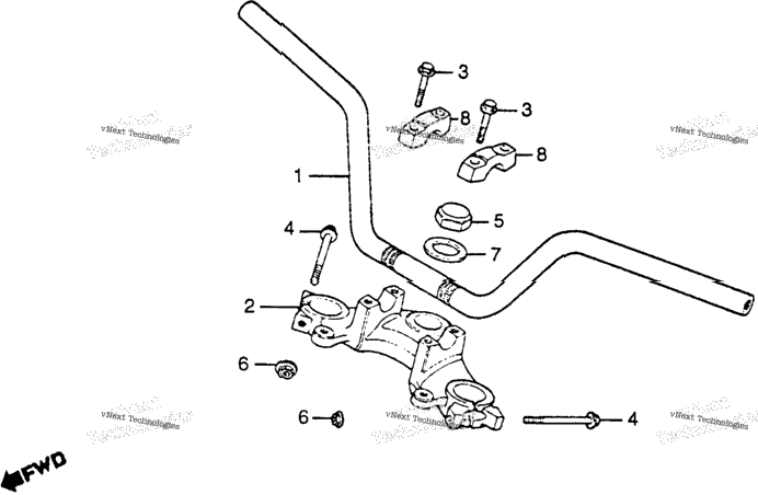 Handlebar + Top Bridge 84