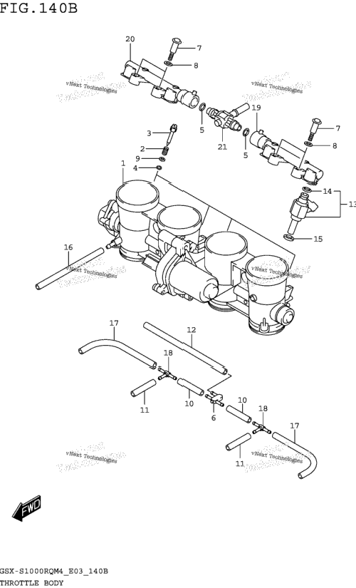 Throttle Body (Gsx-S1000rqm4 E28)