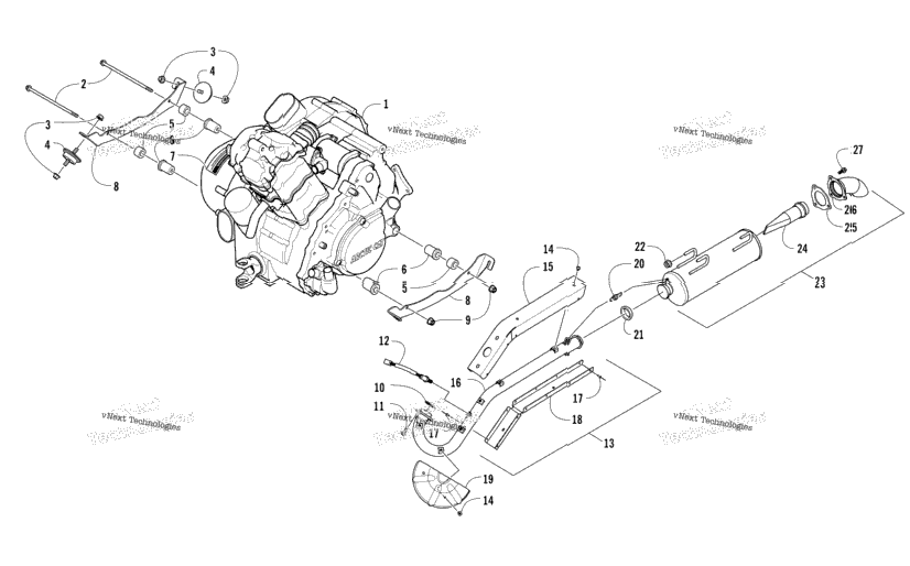 Engine And Exhaust