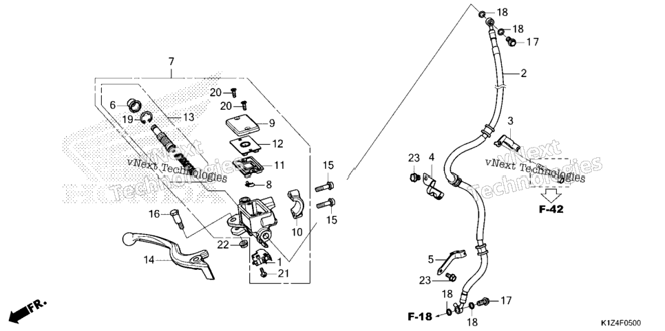 Front Brake Master Cylinder (1)