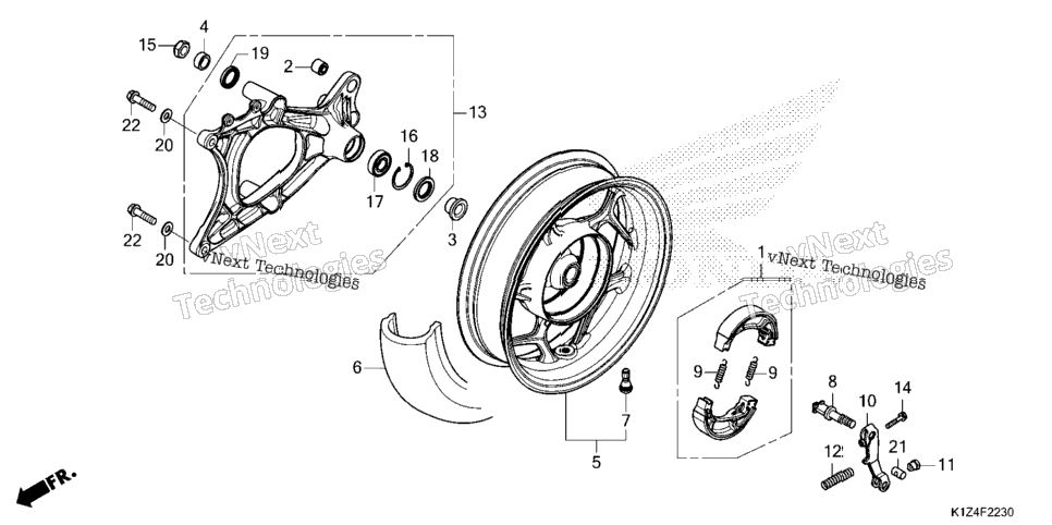 Rear Wheel@Swingarm