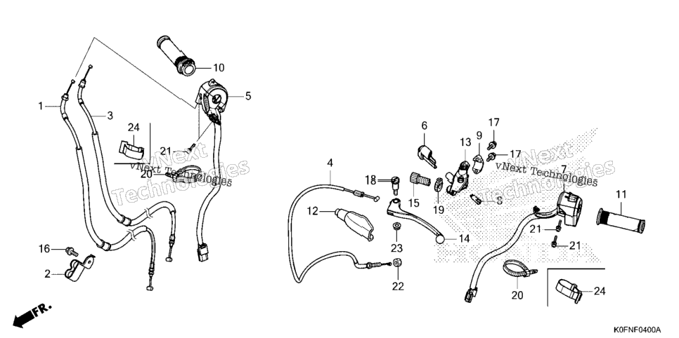 Handle Lever@Switch@Cable