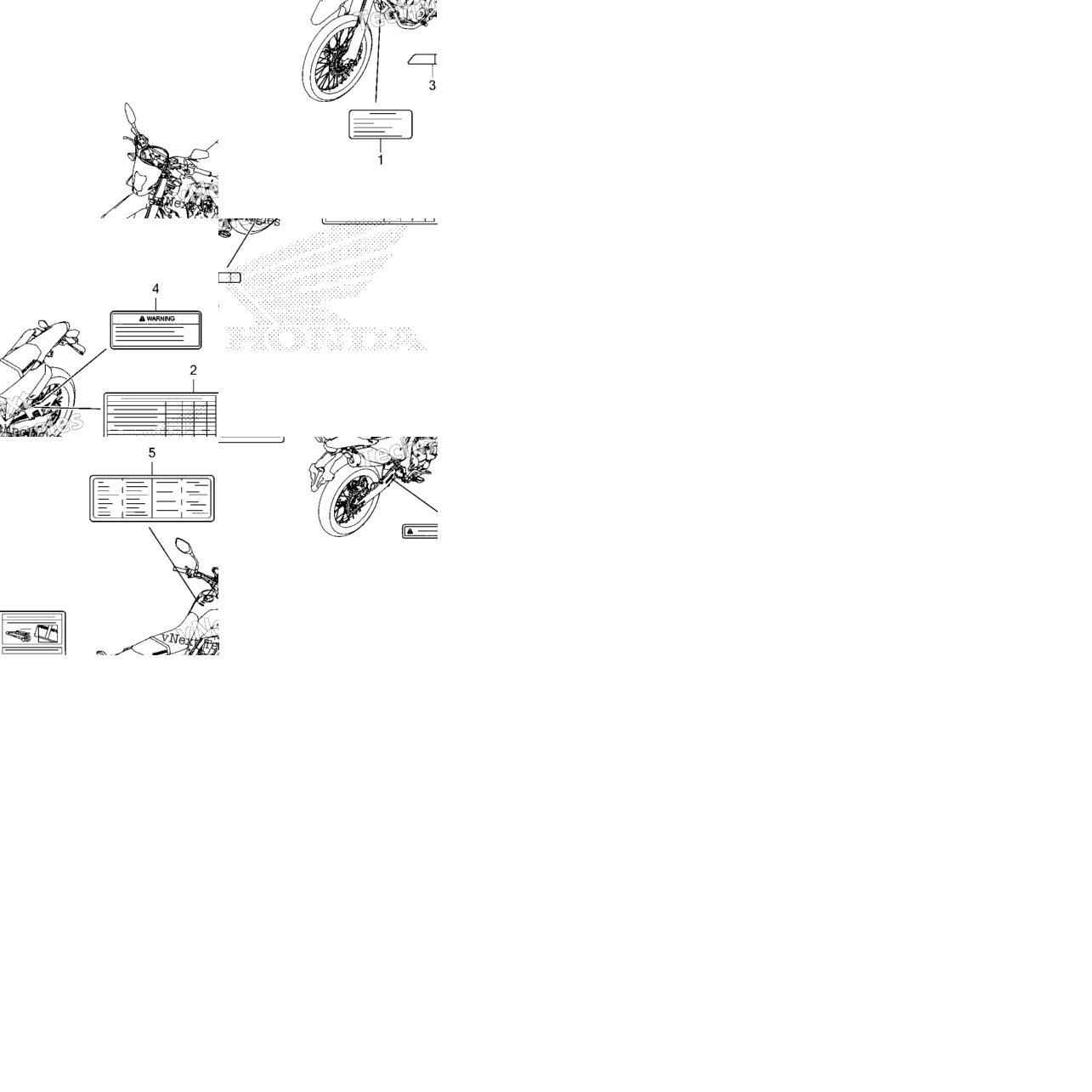 Caution Labels (Crf300l/La/Lda)