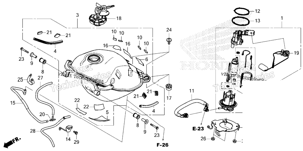 Fuel Tank (Crf300l/La/Lda)