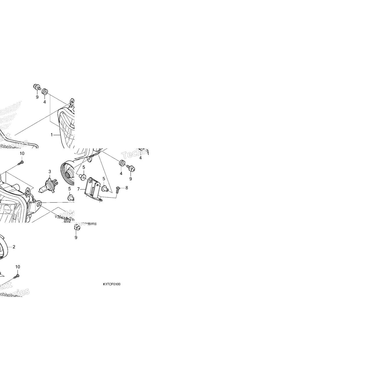 Headlight (Crf300l/La/Lda)