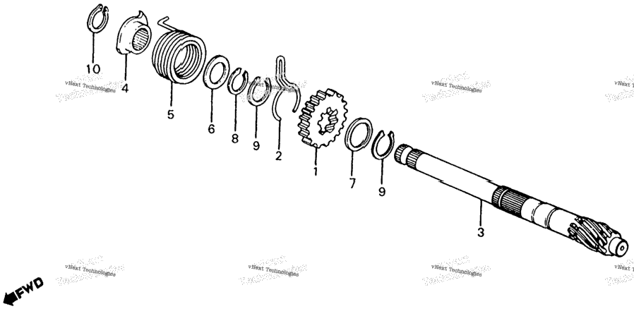 Kick Starter Spindle