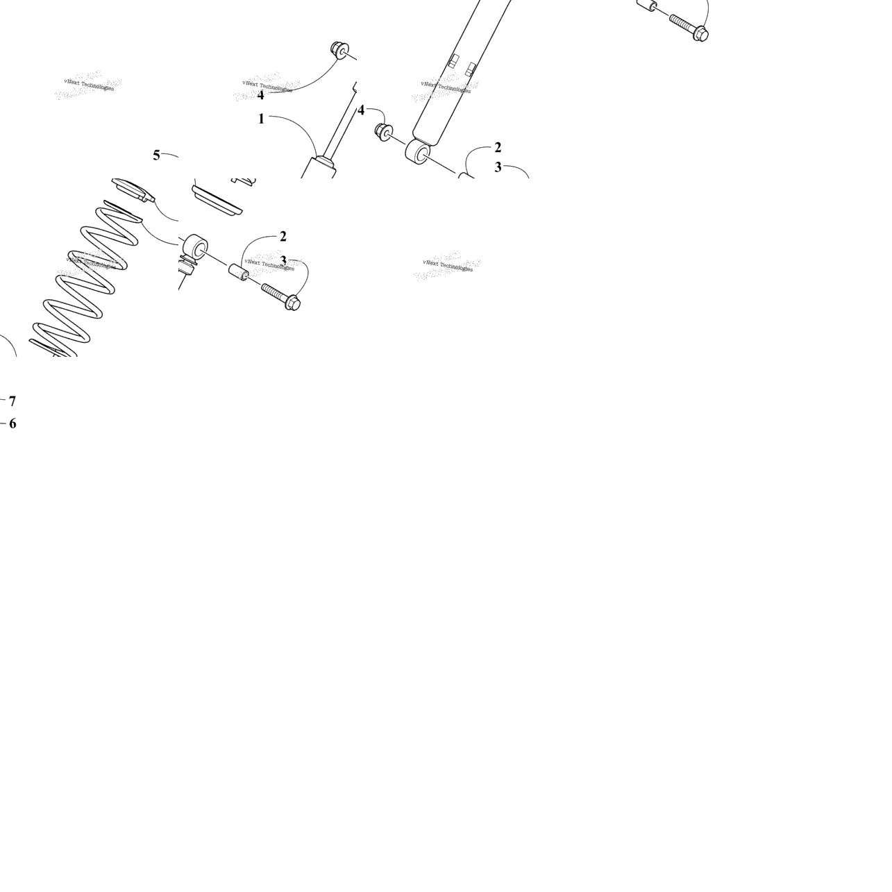Rear Suspension Rear Arm Shock Absorber