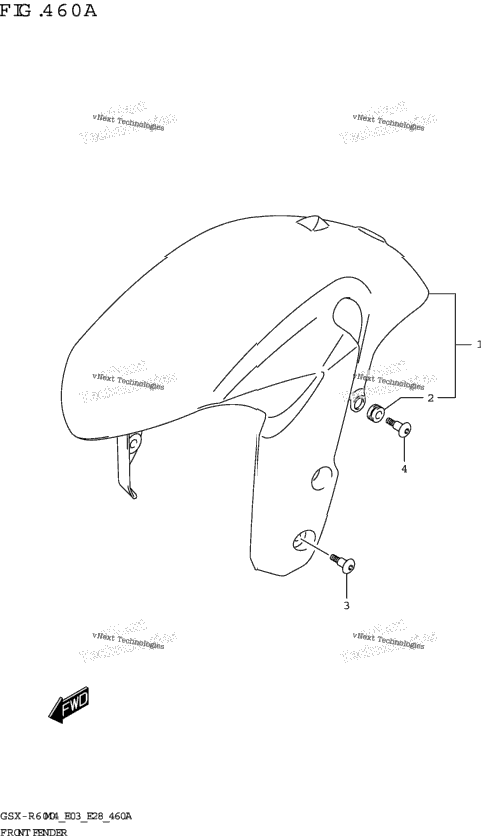 Front Fender (Gsx-R600)