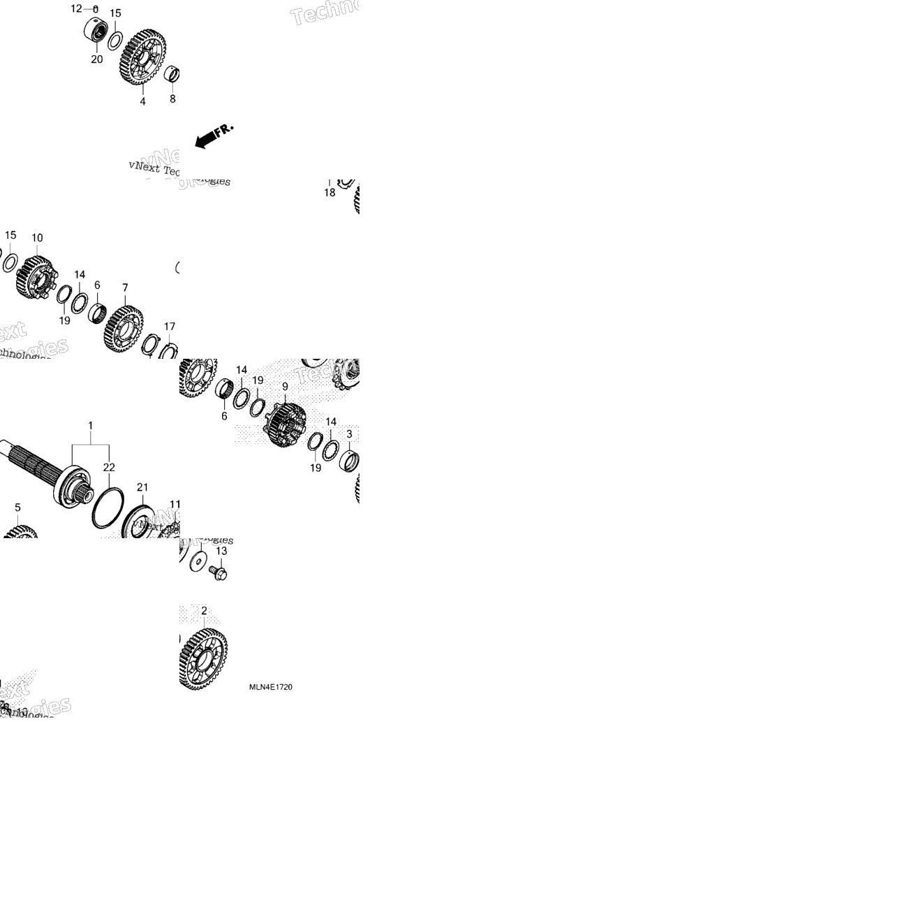 Transmission (Countershaft) (Crf1100d/D4)