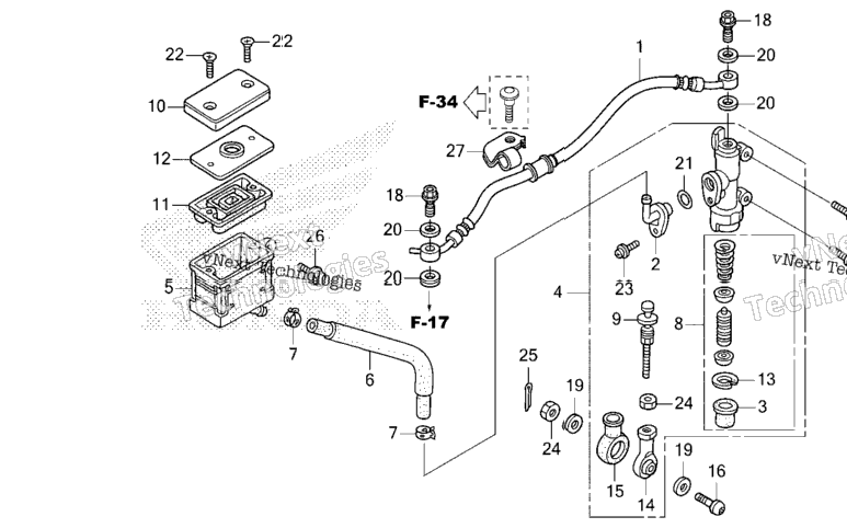 Rear Brake Master Cylinder (1)