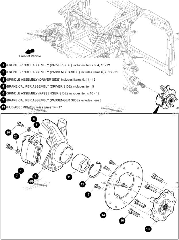 Front Spindle Assembly