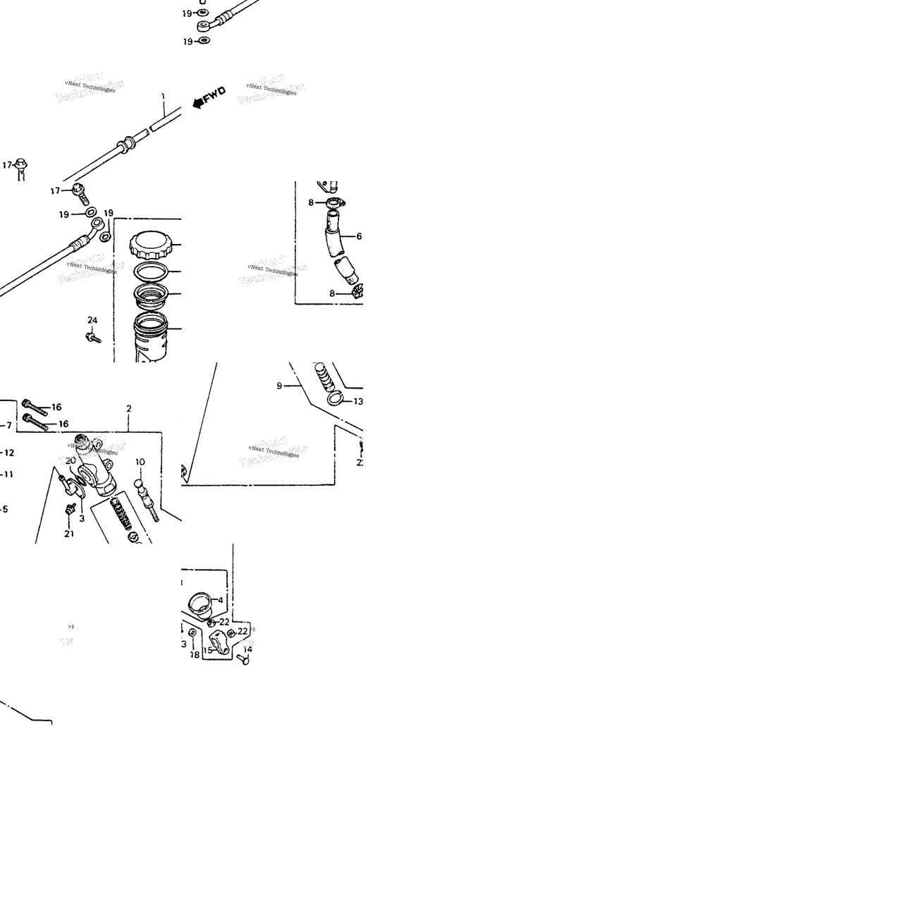 Rear Brake Master + Cylinder