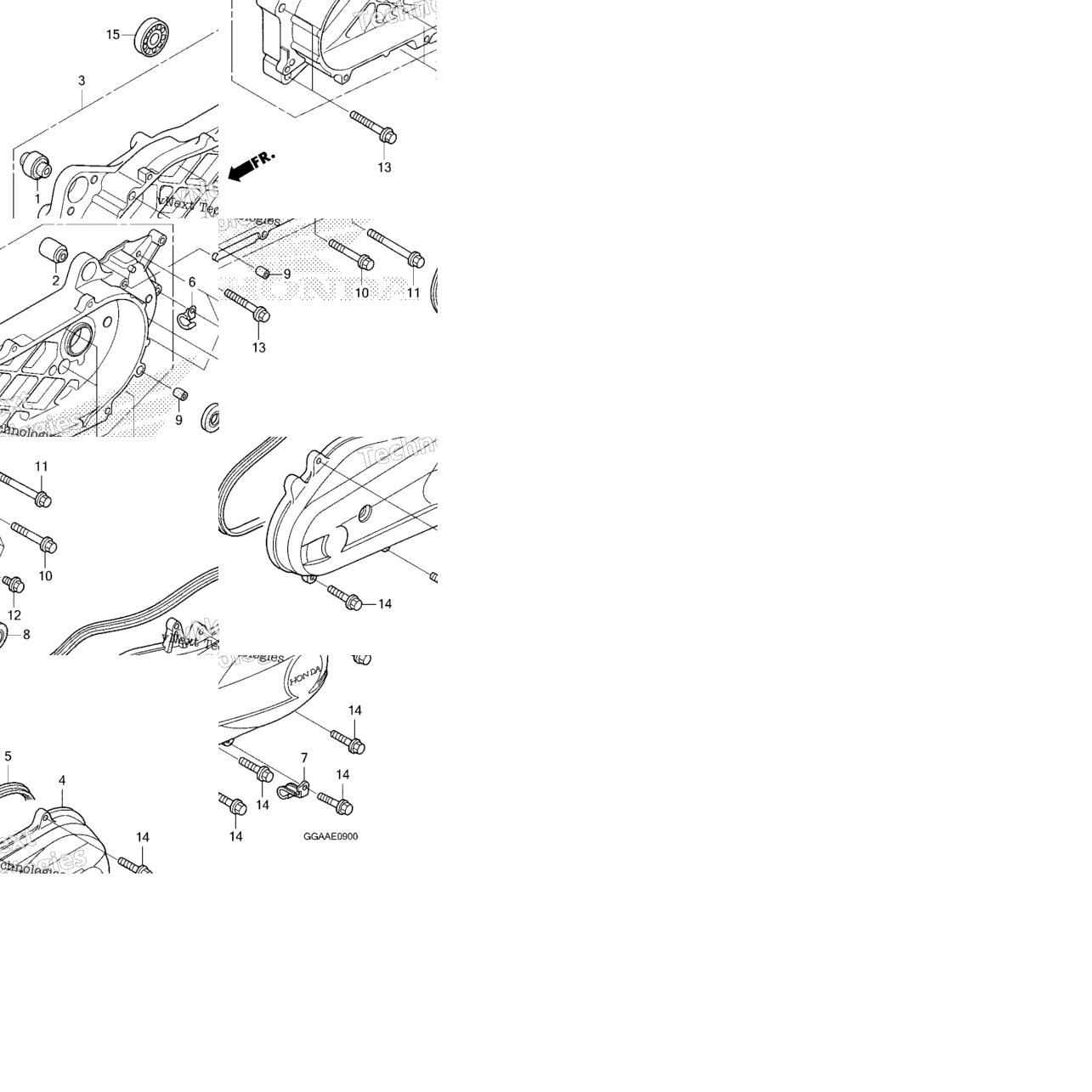 Swingarm@Left Side Cover