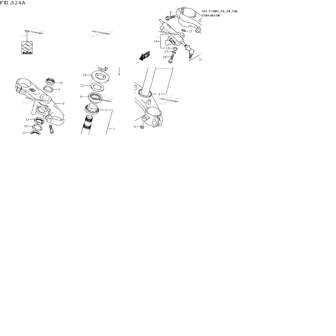 Steering Stem (Gsx-R1000a)
