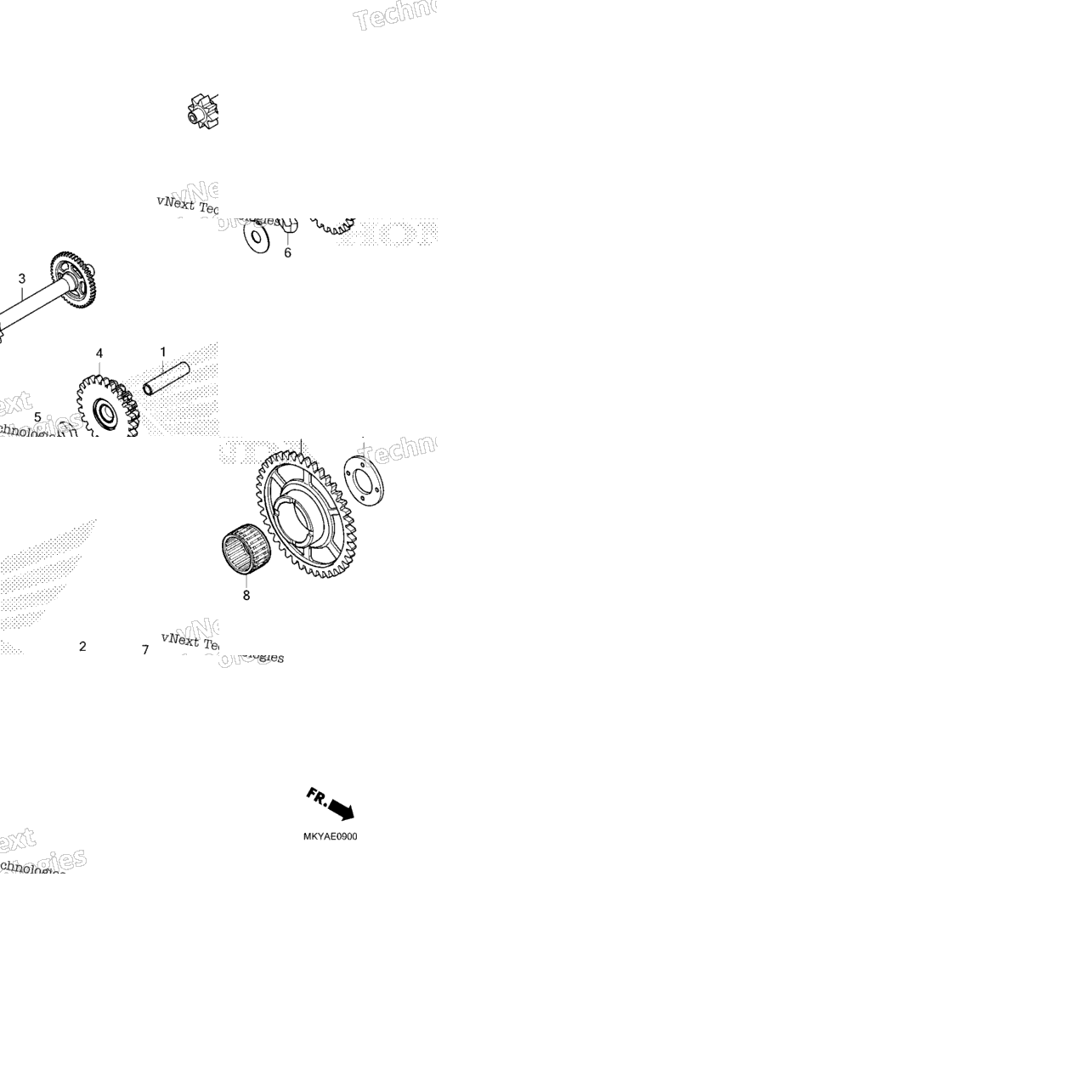 Starting Driven Gear