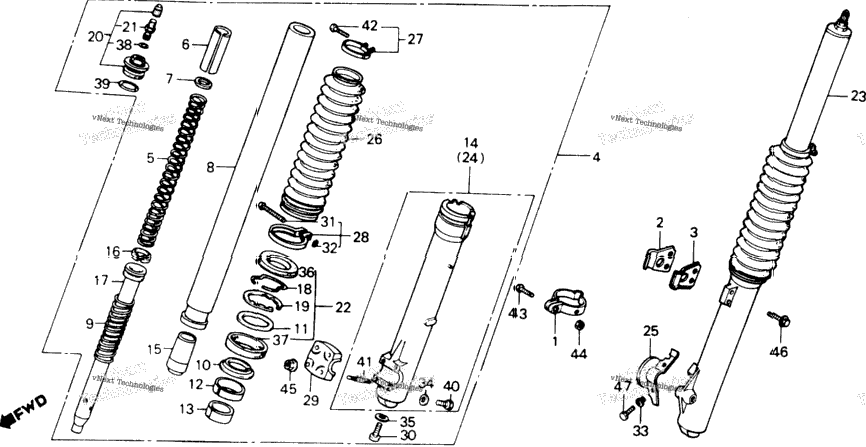 Front Shock Absorber 81-83