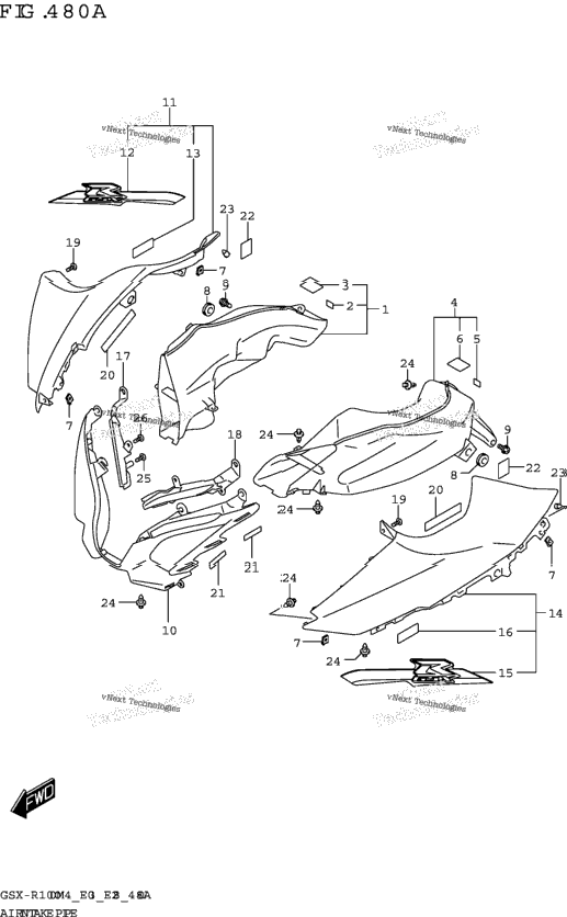 Air Intake Pipe (Gsx-R1000a)