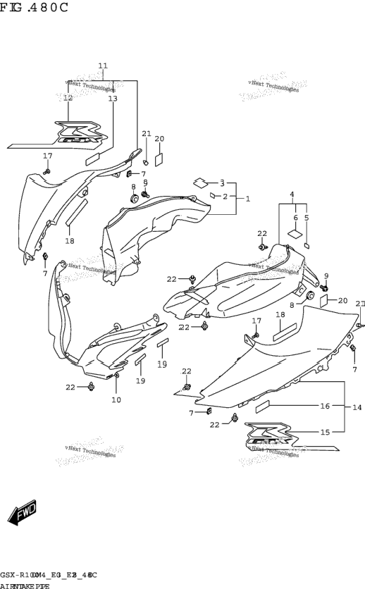 Air Intake Pipe (Gsx-R1000rza)