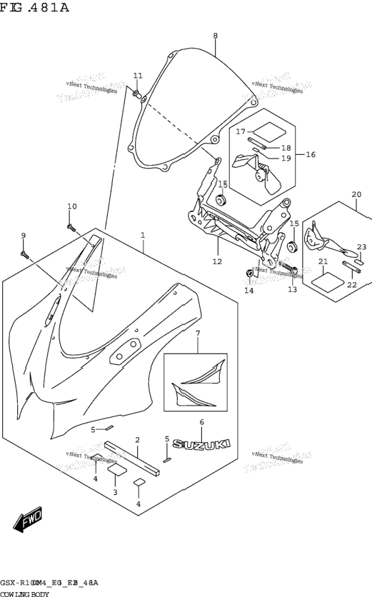 Cowling Body (Gsx-R1000a)