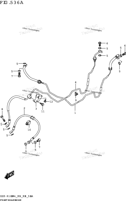 Front Brake Hose (Gsx-R1000a)