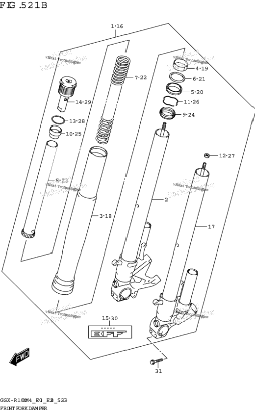 Front Fork Damper (Gsx-R1000ra)