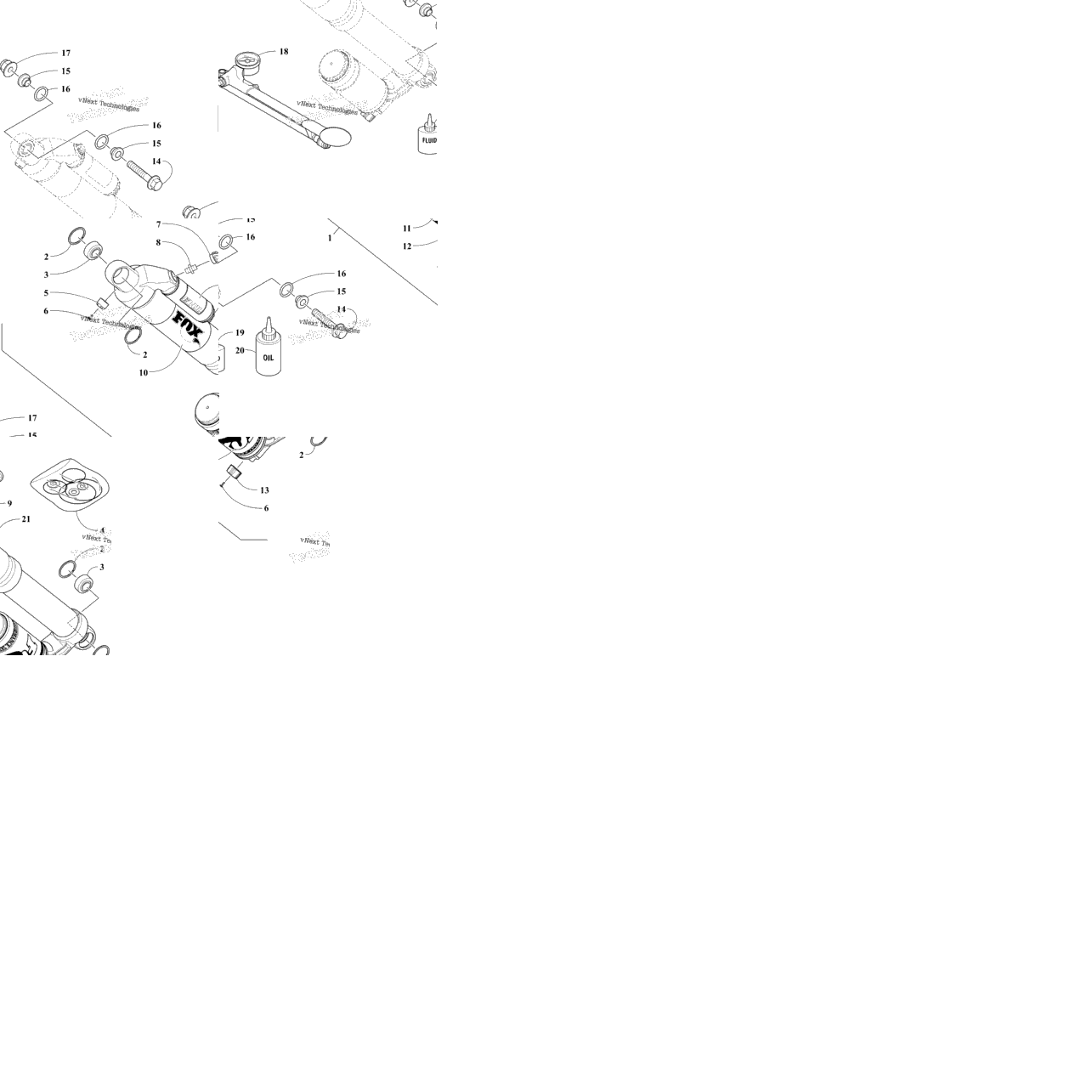 Front Suspension Shock Absorber Assembly