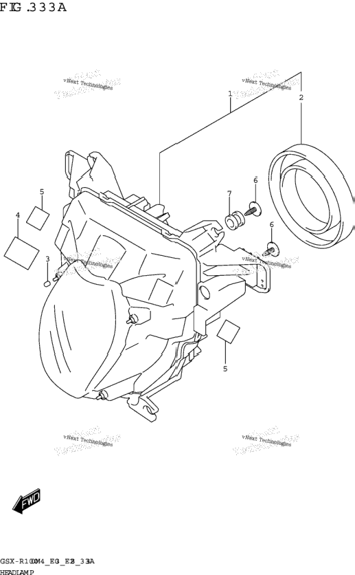 Headlamp (Gsx-R1000a)