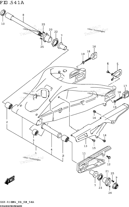 Rear Swingingarm (Gsx-R1000ra,Gsx-R1000rza)