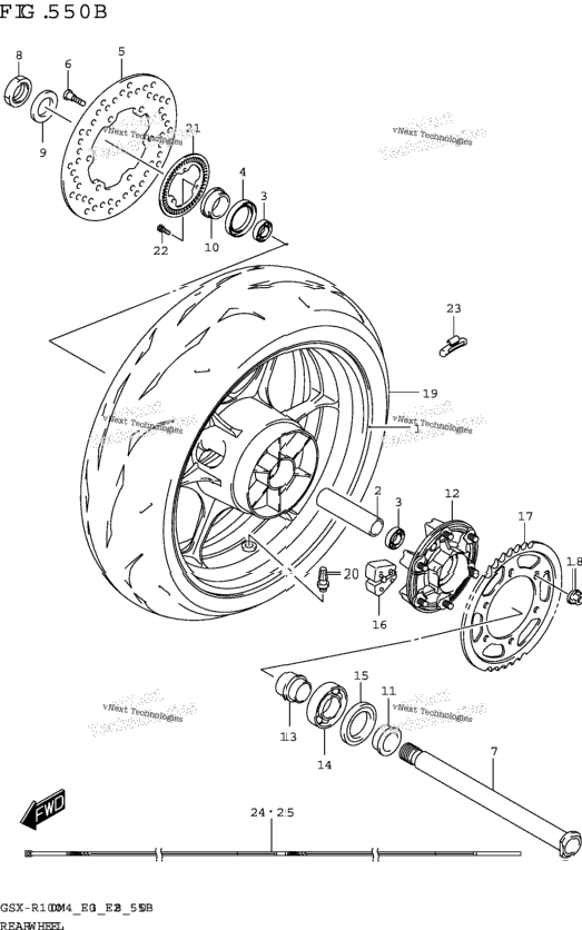 Rear Wheel (Gsx-R1000ra)