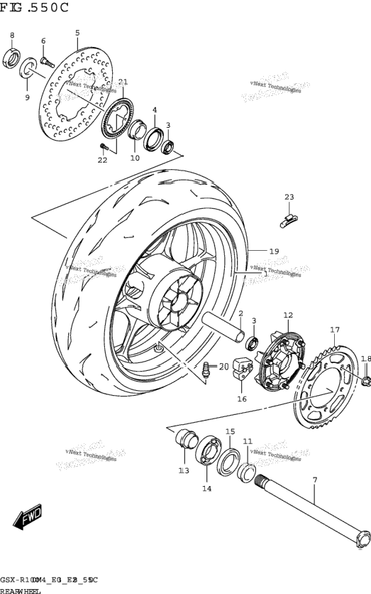 Rear Wheel (Gsx-R1000rza)