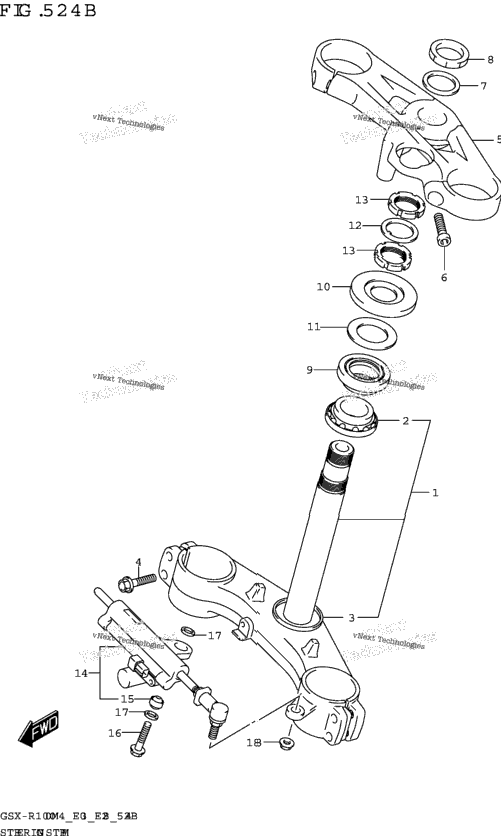 Steering Stem (Gsx-R1000ra)