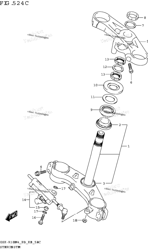 Steering Stem (Gsx-R1000rza)