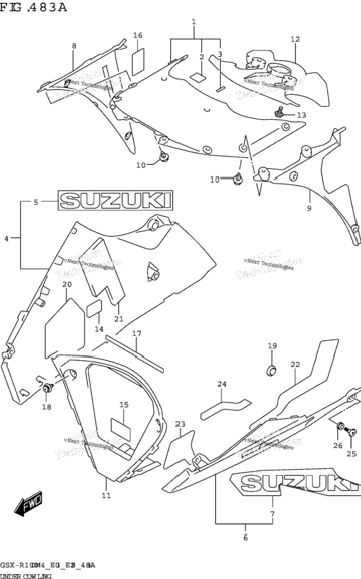 Under Cowling (Gsx-R1000a)