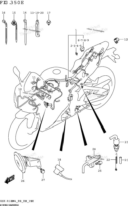 Wiring Harness ((Gsx-R1000ra,Gsx-R1000rza):(E03,E28))
