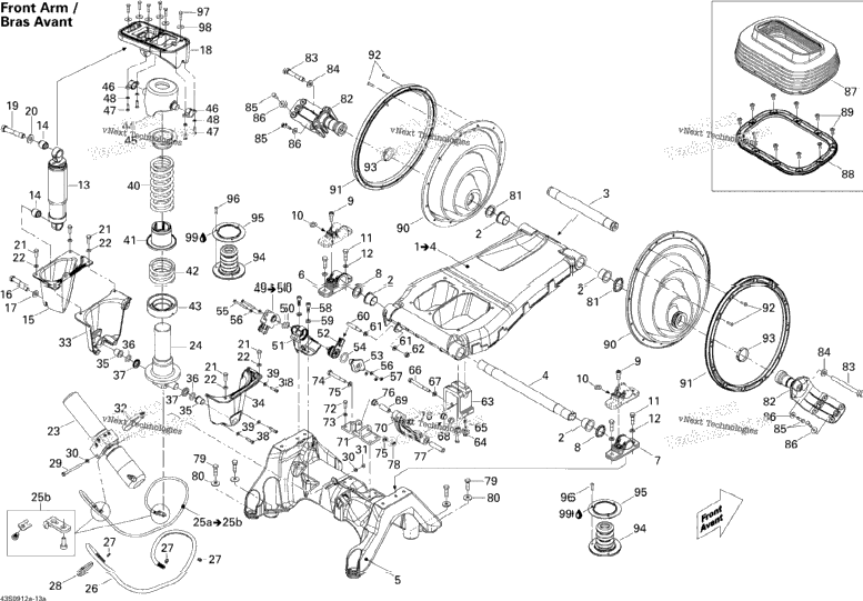 Suspension , Front Arm