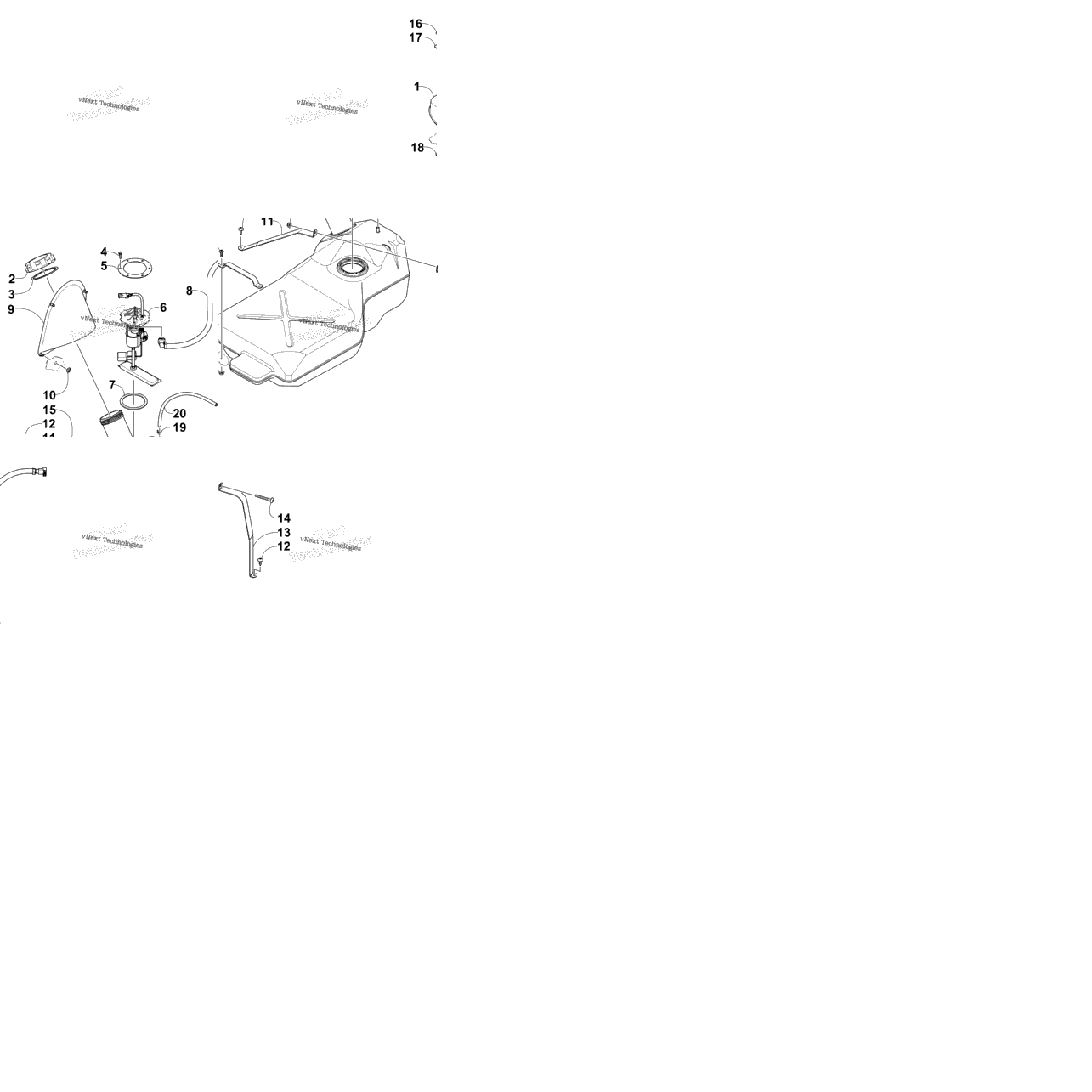Gas Tank Assembly Vin: 302025 And Up