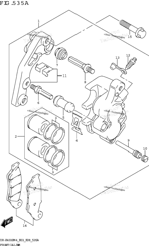 Front Caliper (Dr-Z400s)