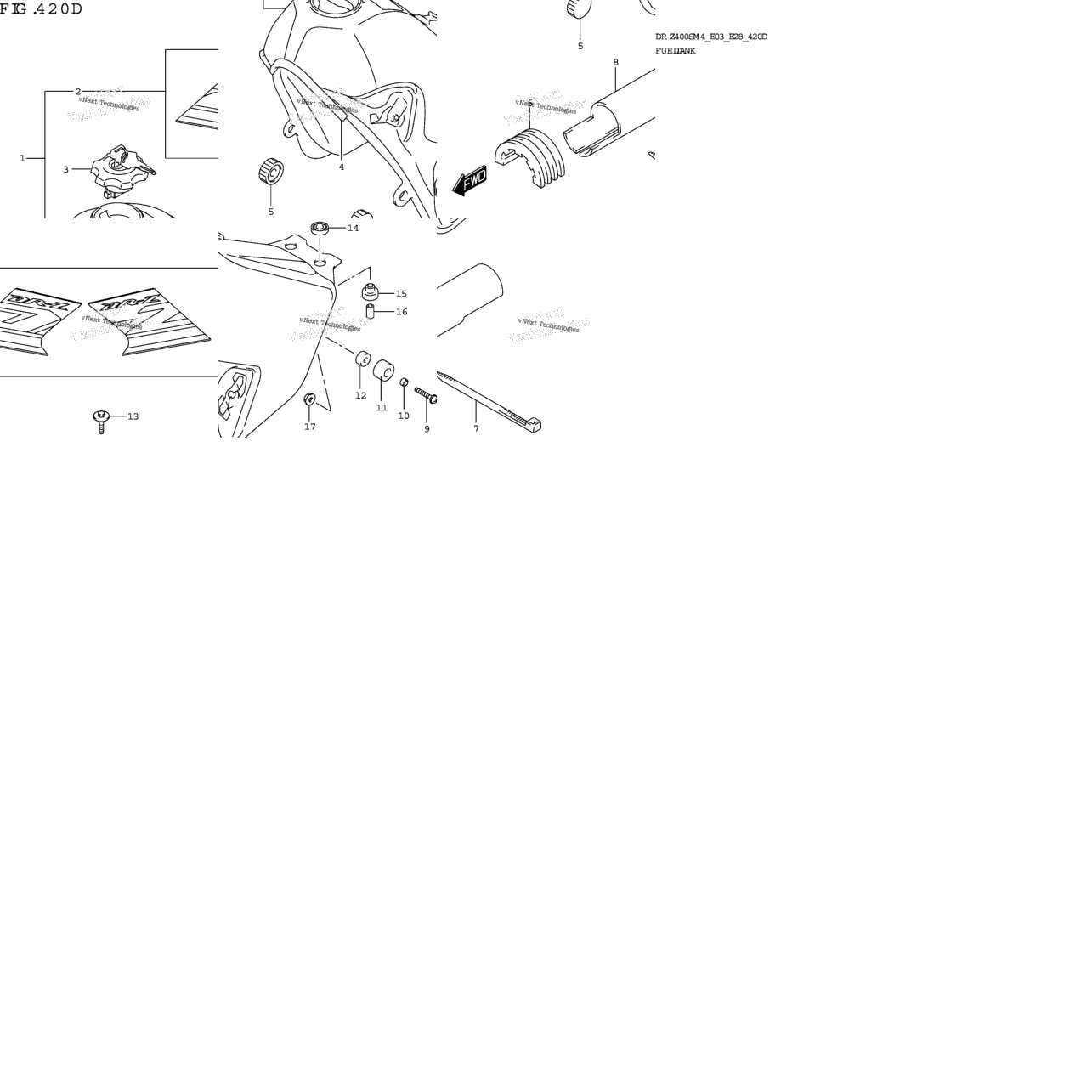 Fuel Tank (Dr-Z400sm:(E03 E28))(Cks)