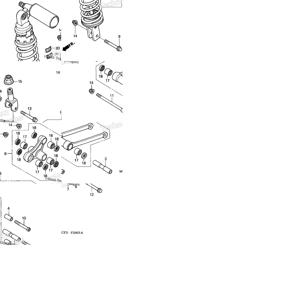Rear Shock Absorber ('02-'05)