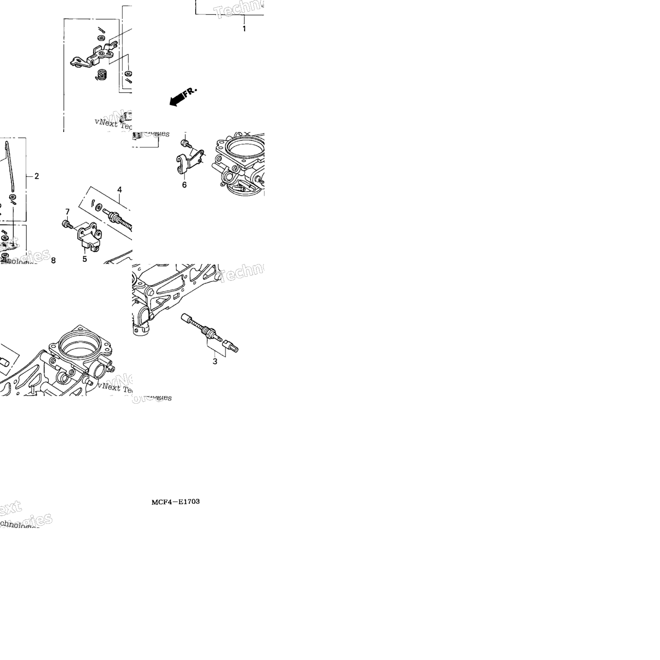 Throttle Body (Component Parts) ('02-'05)
